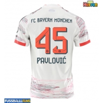 Bayern Munich Aleksandar Pavlovic #45 Auswärtstrikot 2025-26 Kurzarm